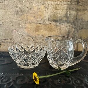 Waterford Crystal Kerry Gothic Sugar & Creamer Set
